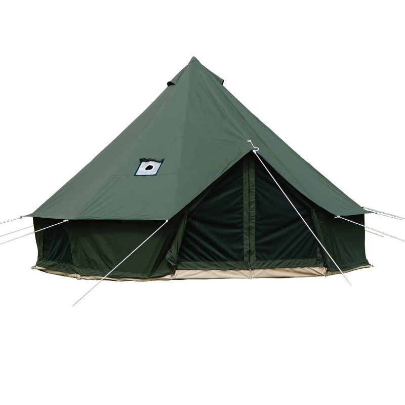Outdoor Yurt Camping - GSD Outdoor Mongolischer Glockenzelt-Ofen mit Seitenkamin