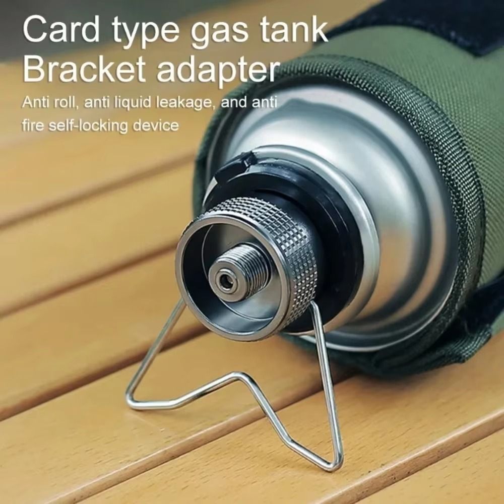 Outdoor Camping On Youtube - Tragbarer Aluminium-Butan-Adapter mit Schraubventil, Universeller Campingkocher-Adapter,