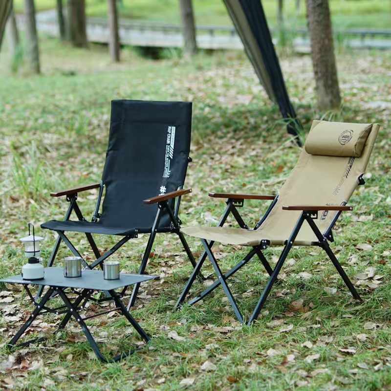 Outdoor Camping Hammock Chair - Klappbarer Hochlehner-Strand- und Campingstuhl, 4-fach verstellbar,