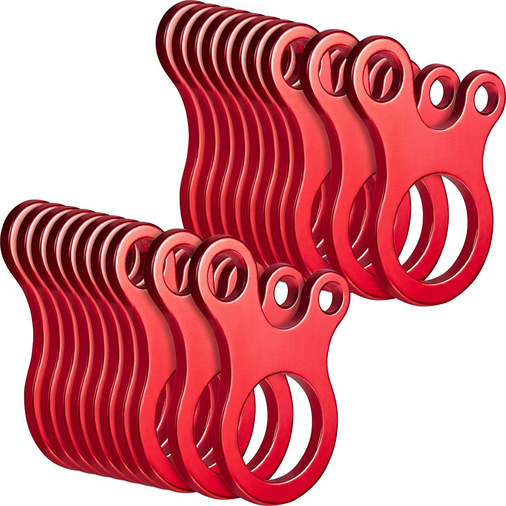 Outdoor Camping Extension Cord - 5/20 Stück Zeltseil-Schnallen mit 3 Löchern,