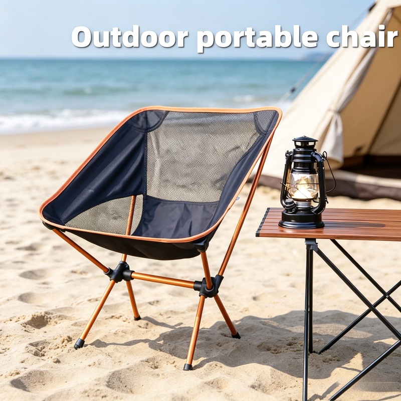 Outdoor Camping Hammock Chair - Ultraleichter Aluminium-Legierung Mondstuhl Camping Klappbarer Tragbarer