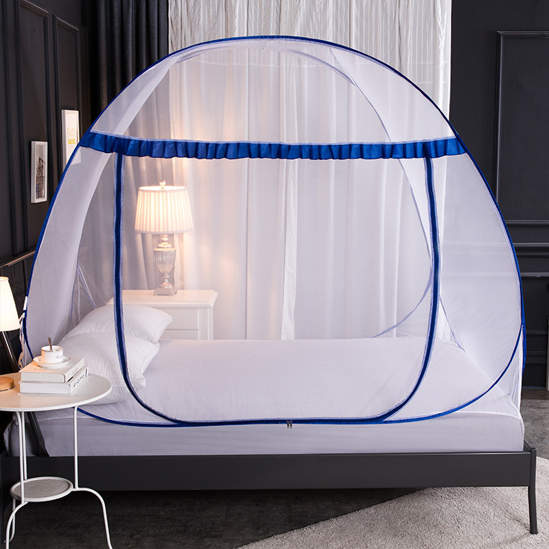 Outdoor Yurt Camping - Einfach Aufzubauendes Pop-Up Moskitonetz mit Doppeltür,