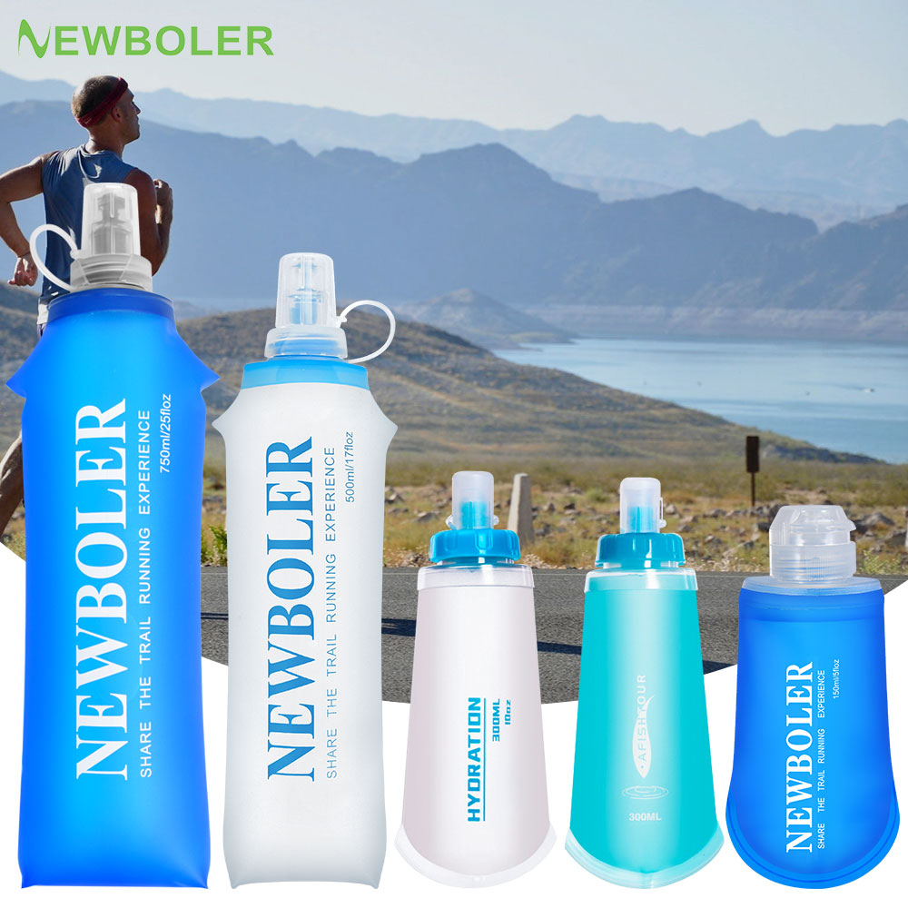 Collapsible Water Bottle - 150/250/300/500/750 ml Outdoor faltbare Silikon-Bissgröße Wasserflasche