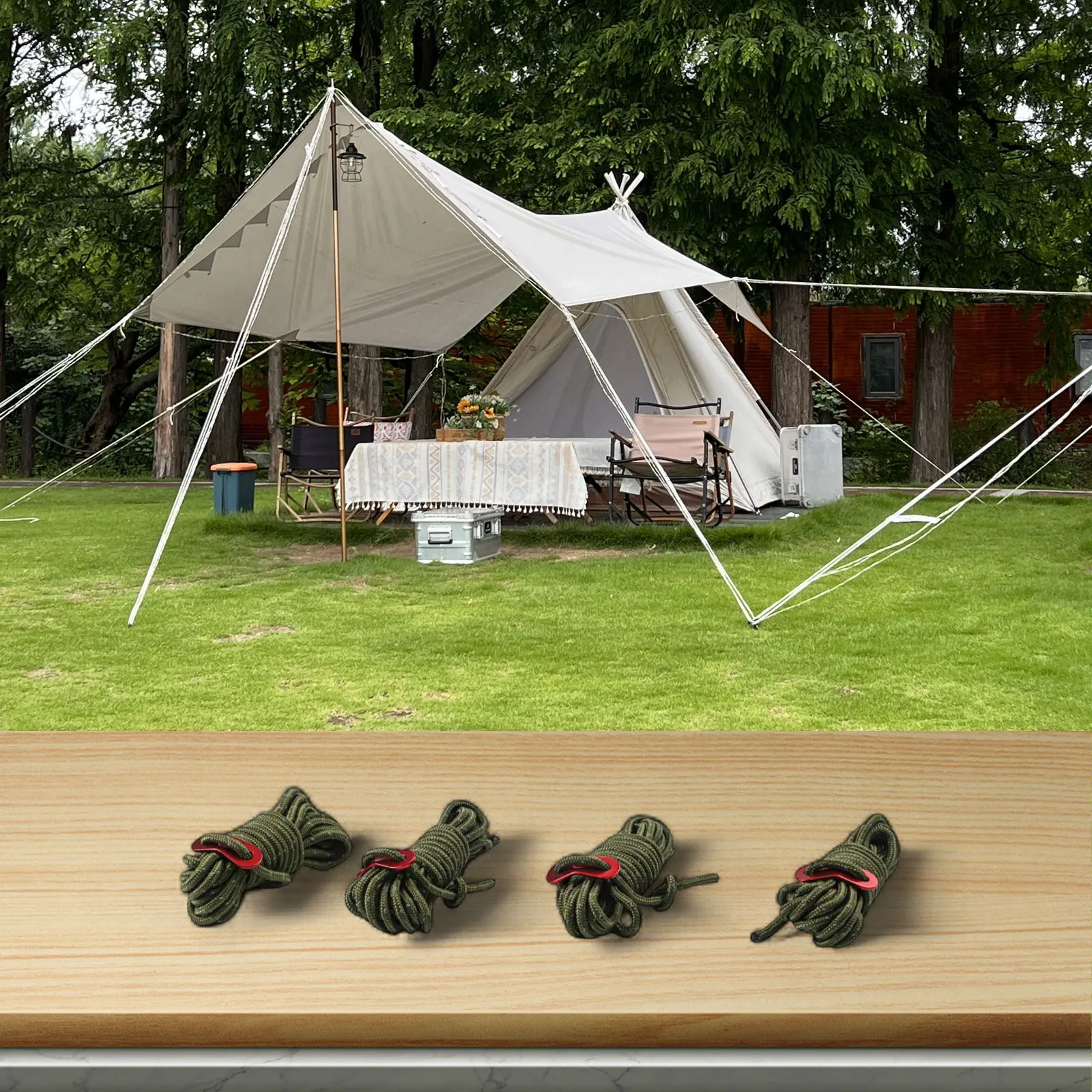 Outdoor Camping Guy - Reflektierendes Spannseil, 4 mm x 4