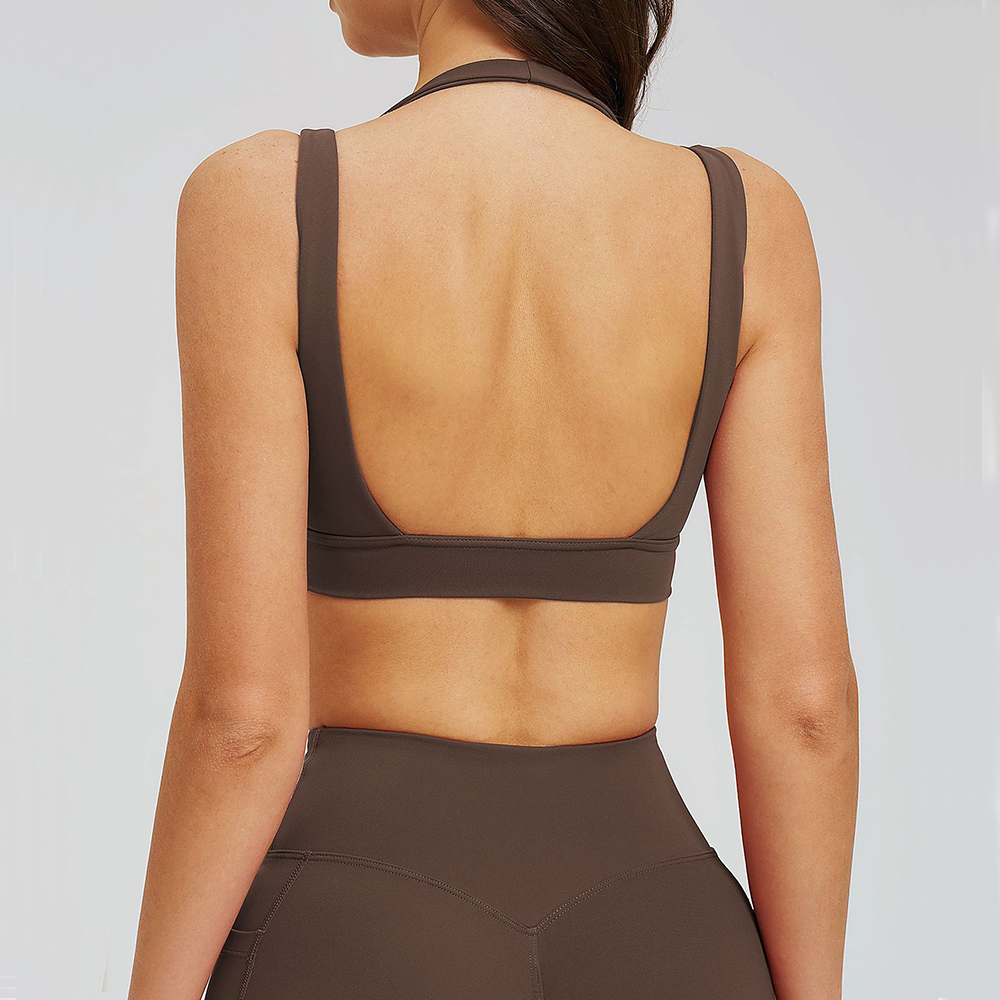 Outdoor Camping Logo - Workout-Kleidung für Frauen, Gym-Top, atmungsaktiver Sport-BH,
