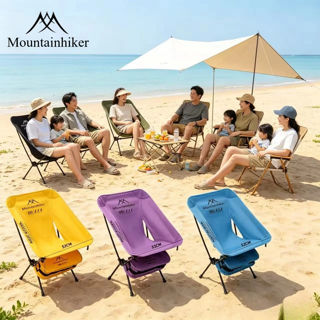 Outdoor Camping Hammock Chair - Ultraleichter Klappbarer Mondstuhl aus Aluminiumlegierung für