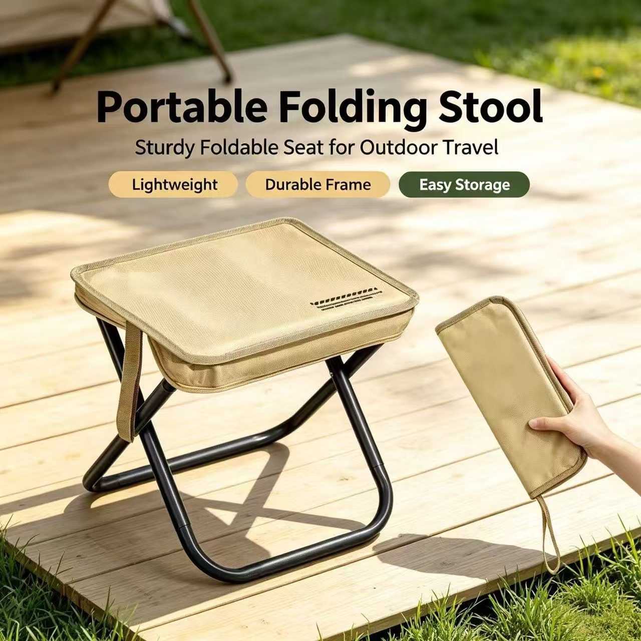 Outdoor Camping Hammock Chair - Magza tragbarer Klapphocker, ultraleichter Stifthocker für