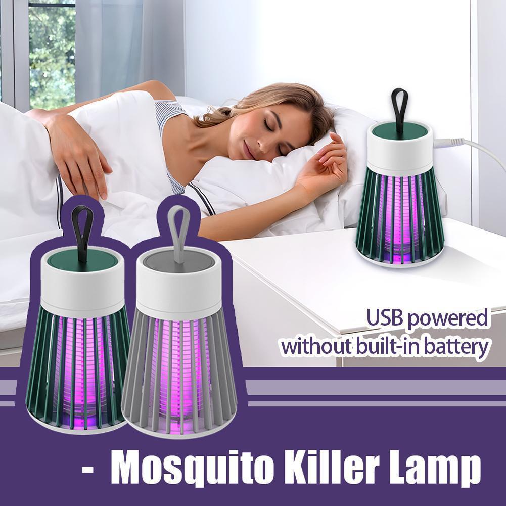 Outdoor Camping House - Elektrische Mückenvernichtungslampe, USB wiederaufladbar, Fliegenfalle, violettes