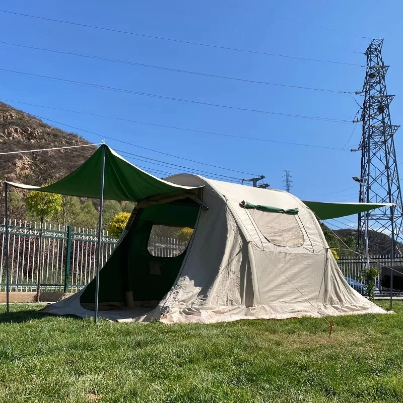 Outdoor Camping On Youtube - Wasserdichtes aufblasbares Outdoor-Haus für 4 Personen,