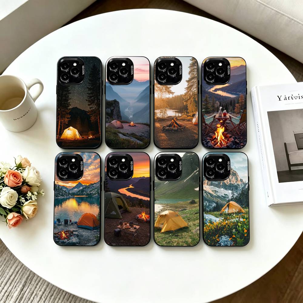 Outdoor Camping Anime - Berg-Natur Outdoor-Camping Handyhülle für iPhone 17,