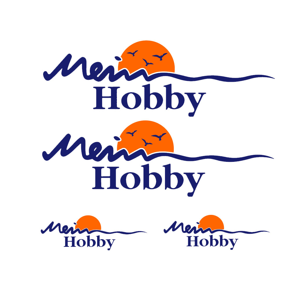 Outdoor Camping Logo - 4 Stück Wohnwagen-Aufkleber für Hobby-Camper, Wohnmobil-Aufkleber,