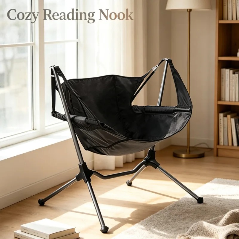 Outdoor Camping Hammock Chair - Tragbarer Klappbarer Mondstuhl für Outdoor-Camping, Hängematten-Sitz