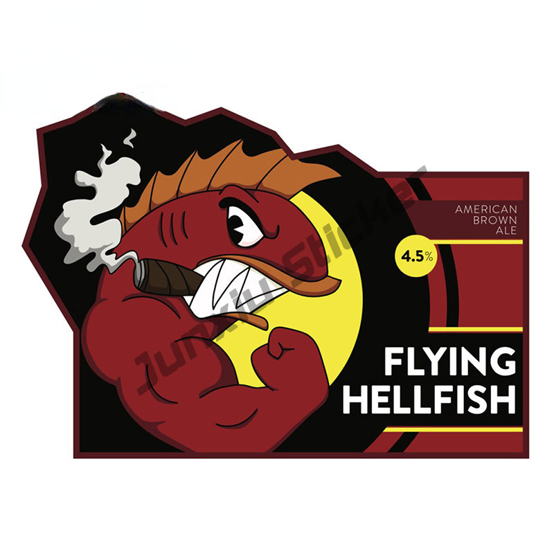 Hellfish Logo Vinyl Auto Aufkl – Outdoor Camping Logo Bewertung und Preis