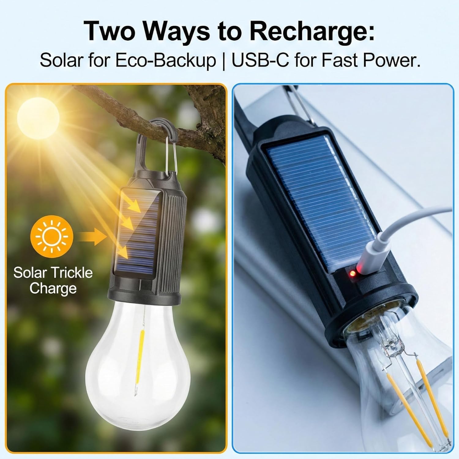 Solar-LED-Campinglampen Typ-C  – Outdoor Camping House Bewertung und Preis
