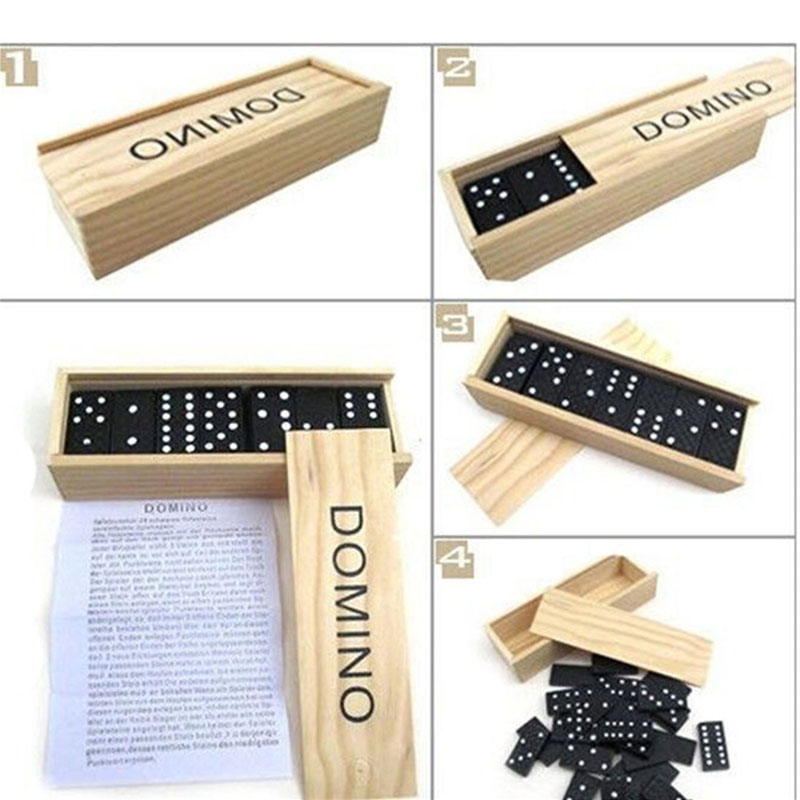 28-teiliges Set Holz-Domino Br – Outdoor Camping Games Bewertung und Preis