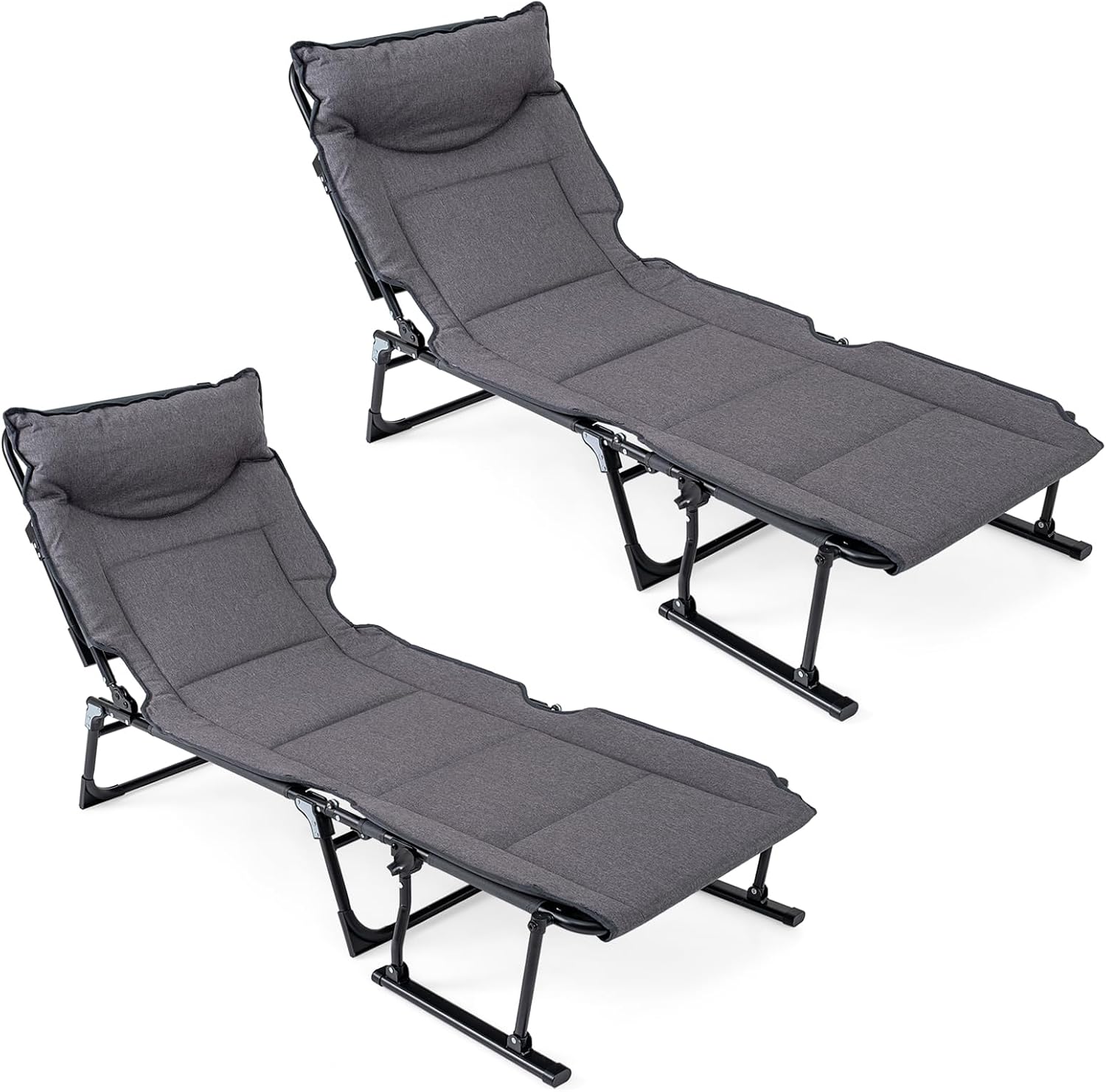 Klappbarer Gartenliegestuhl, 2 – Outdoor Camping Folding Chair Bewertung und Preis