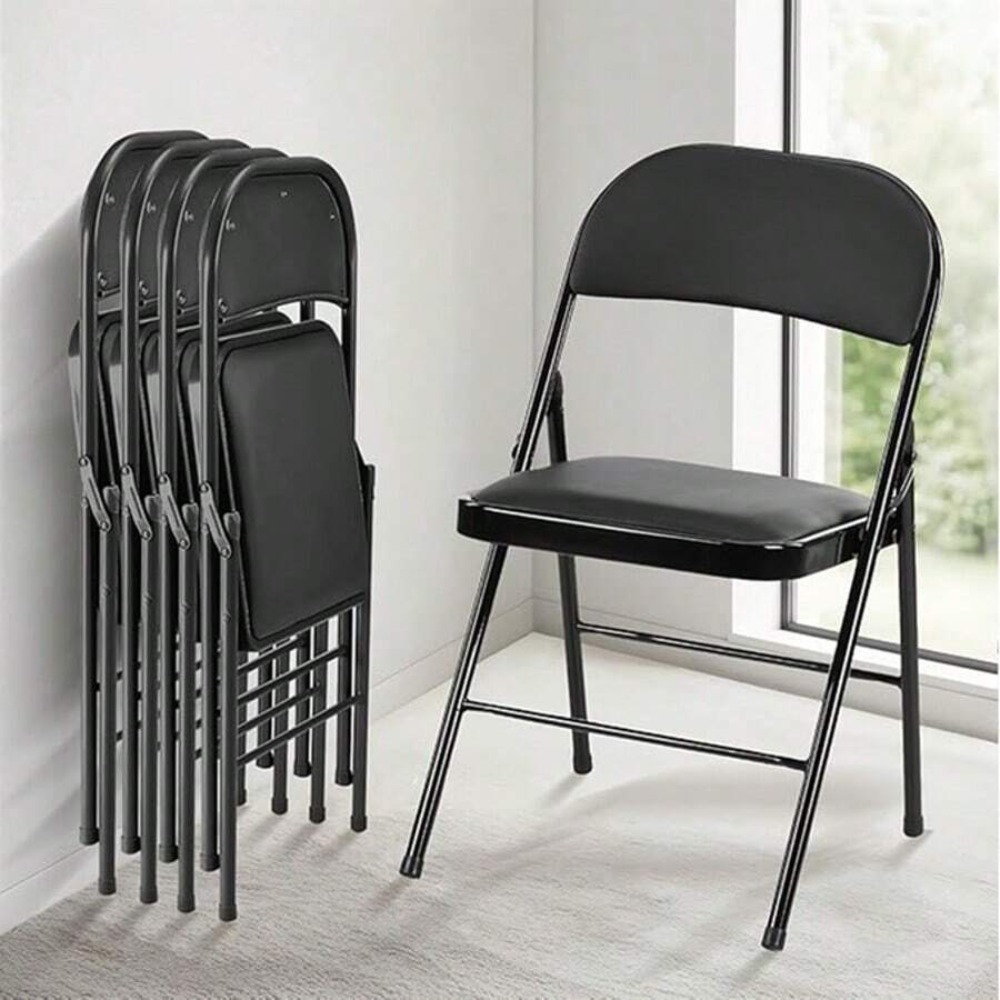 Klappstuhl 4er-Pack, Ledergepo – Outdoor Camping Folding Chair Bewertung und Preis