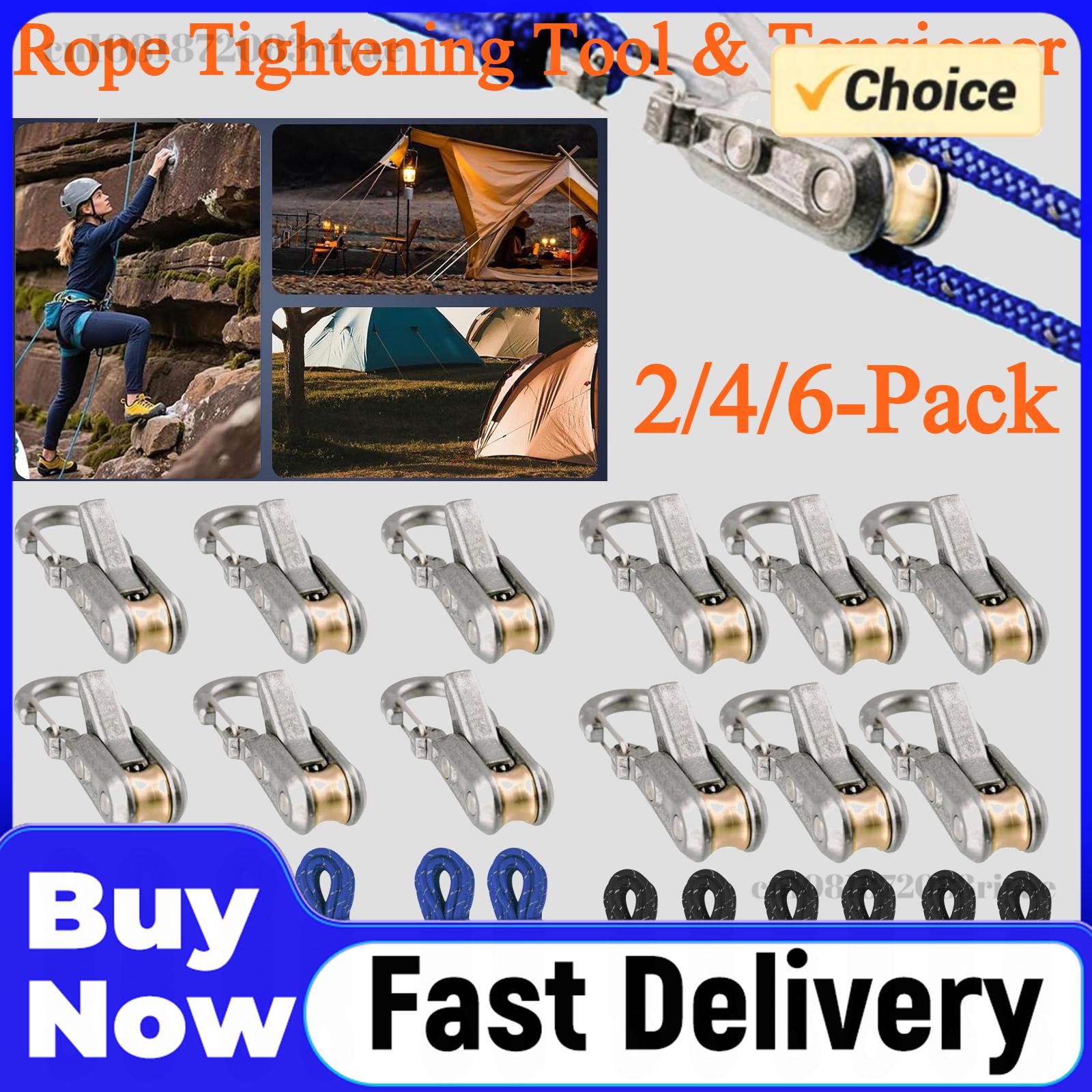 2/4/6er-Pack Seilspanner & Spa – Outdoor Camping Guy Bewertung und Preis