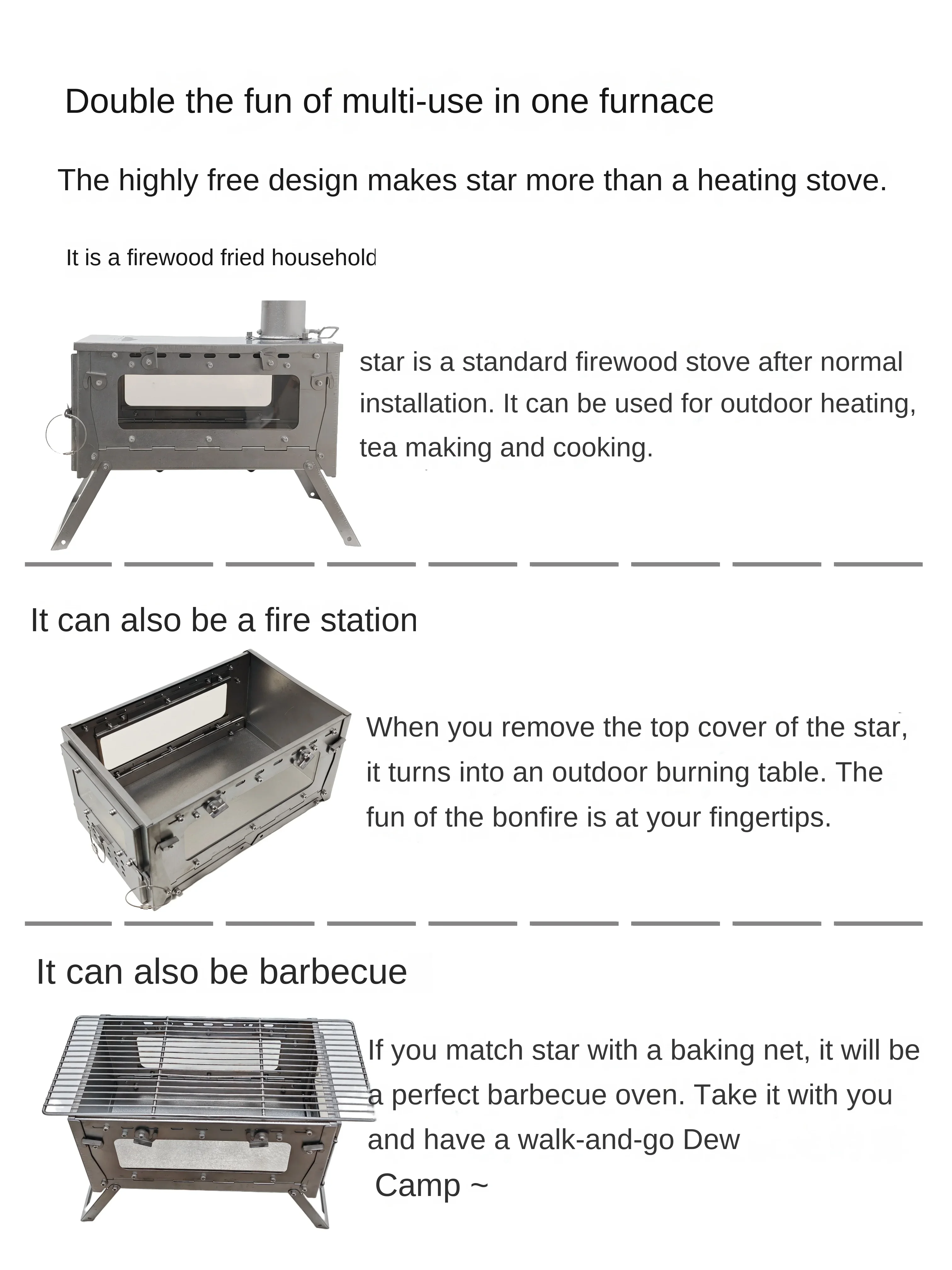 WT Star Ti Klappbarer Brennhol – Outdoor Camping Outlet Bewertung und Preis