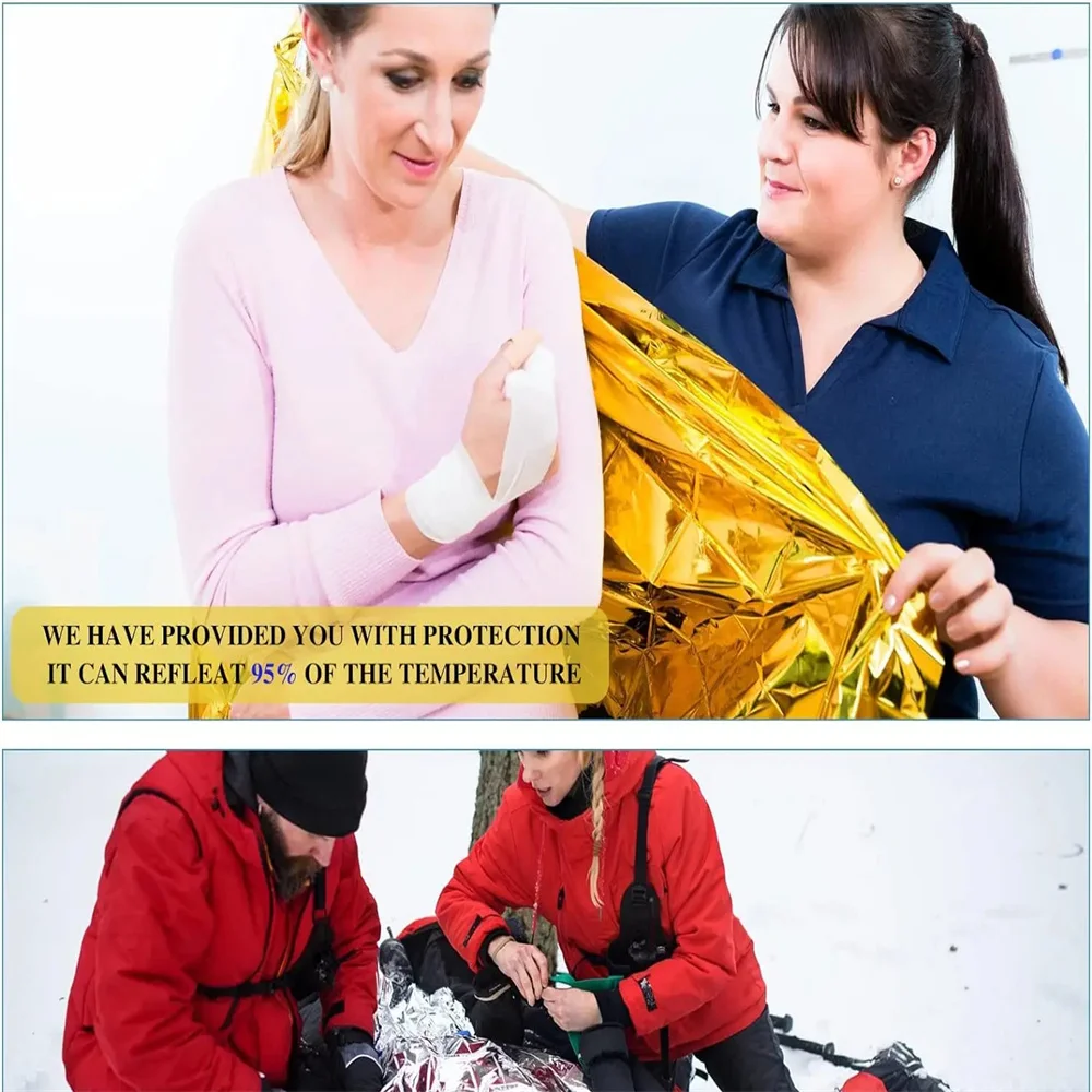 5Pcs Notfall Thermische Decke  – Emergency Mylar Blanket Bewertung und Preis