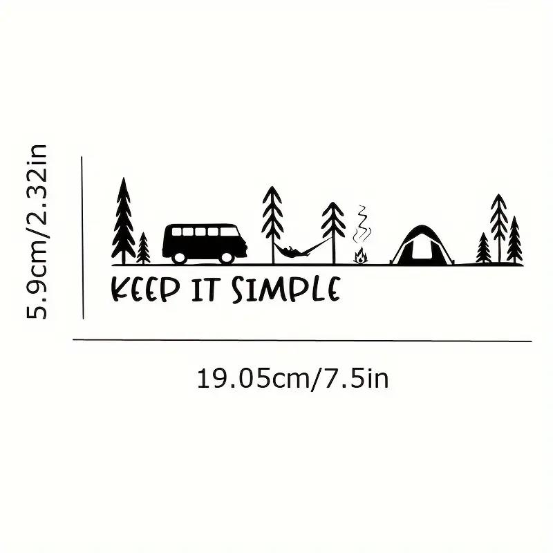 Minimalistische Camping-Szene  – Outdoor Camping Logo Bewertung und Preis